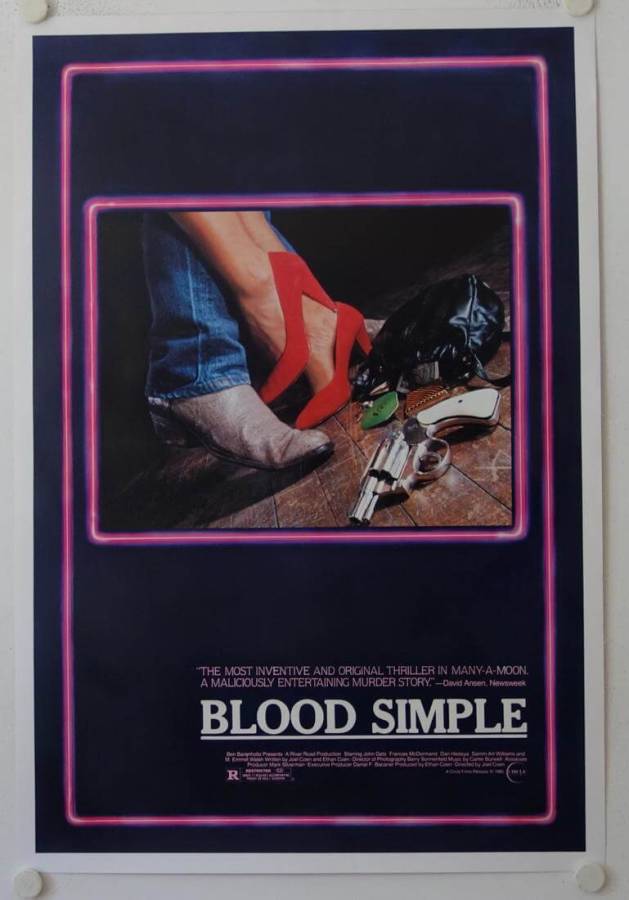 Blood Simple original release US Onesheet movie poster